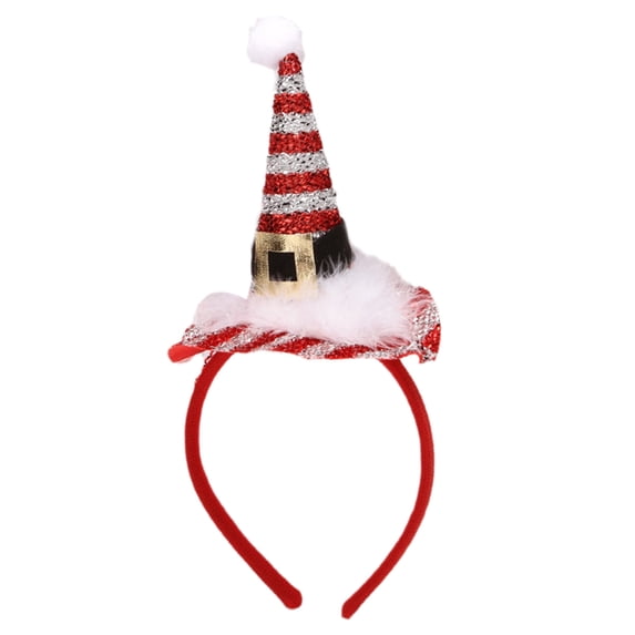 JZROCKER Hair Hoop Sequins Christmas Tree Headband with Glitter for Party
