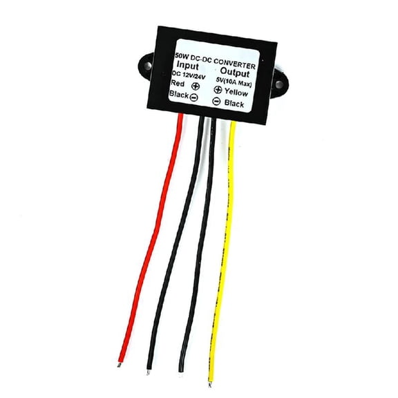JZROCKER High Efficiency 12V/24V to 5V 10amp Power Converter Modules Bucking Converter for Automotive LED Displays & Modificati