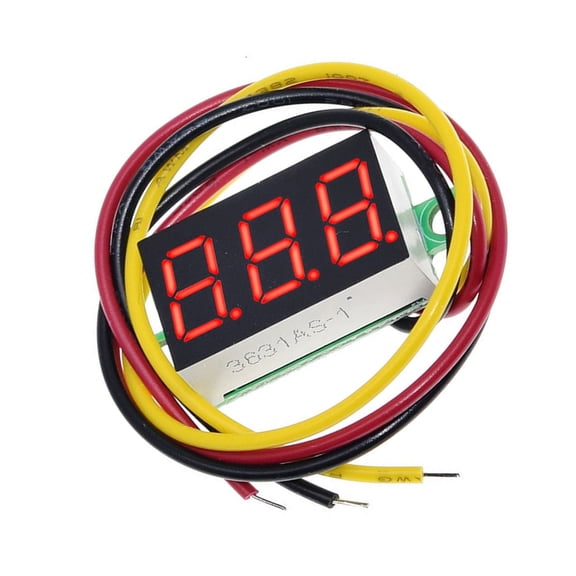 JZROCKER High Precisions 0.36 Inch Voltages Monitors Featuring Low Power Consumption Miniature Voltages Gauges for Projects