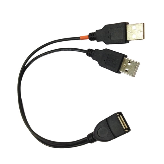 JZROCKER Highly Speed USB2.0 Y Splitter USB Splitter Cable for Simultaneous Charging and Data Syncing with Durability 28AWG Wire