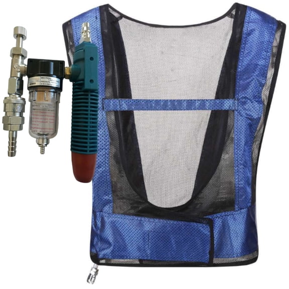 JZROCKER Ice Vest,Welding Steel Air Compressed Cooling Vest Vortexes Tube Air Conditioners Waistcoat Cooling Vest for Women Men