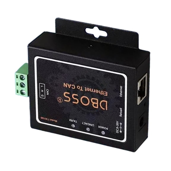 JZROCKER Industrial CAN to Ethernet Converter CAN1 CAN2 RS485 Port 2 Way Clear Data Conversion For Systems Integrators