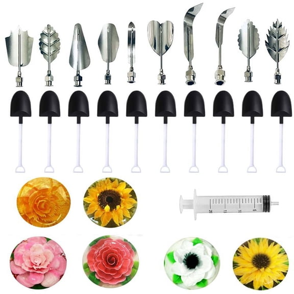 JZROCKER Jelly Flower Art Tools Jelly Cake Gelatin Pudding Nozzle Syringe Russia Nozzle