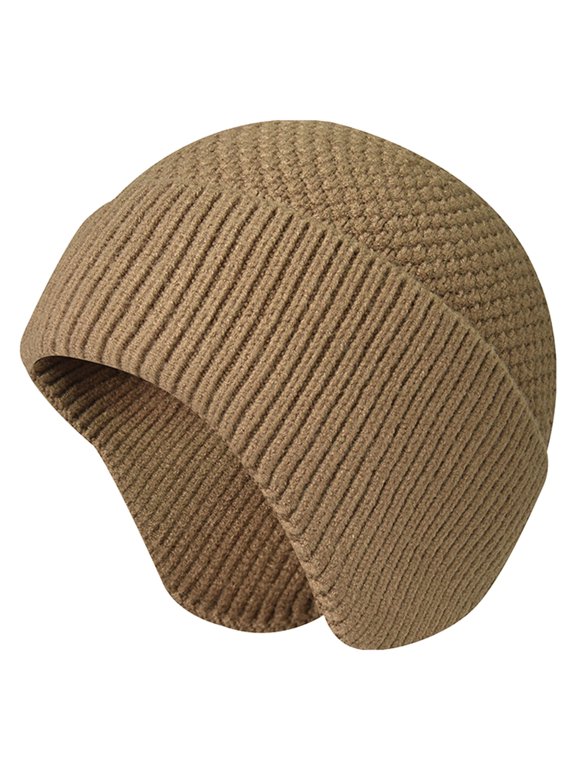 Knitted Ear Muff Hat Unisex Hat Skiing Hiking Hat Winter Headwear