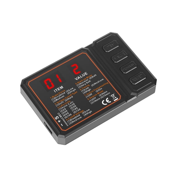 JZROCKER LCD Display Brushless Speed Controller Programming Card Easy to Operate Programming Card for Car Model Setting
