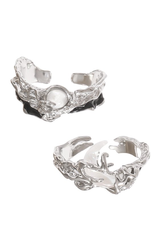Lightweight and Comfortable Couple Rings Versatile Sun Moon Rings For Everyday Outfits Adding A Touch Of Charm