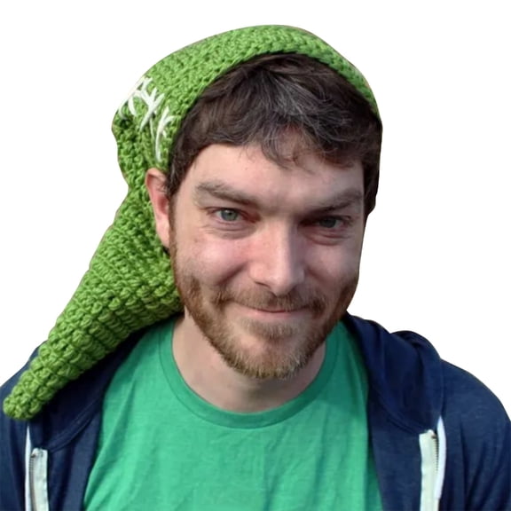 JZROCKER Long Tail Green Hat Stage Performances Christmas Santa Cap Costume Cap