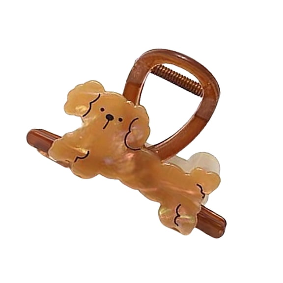 JZROCKER Lovely Cats/Dog Hair Claw for Girls Acrylic Hair Clamp Nonslip Ponytail Holder Cartoon Theme Hair Claw for Women Hairsty