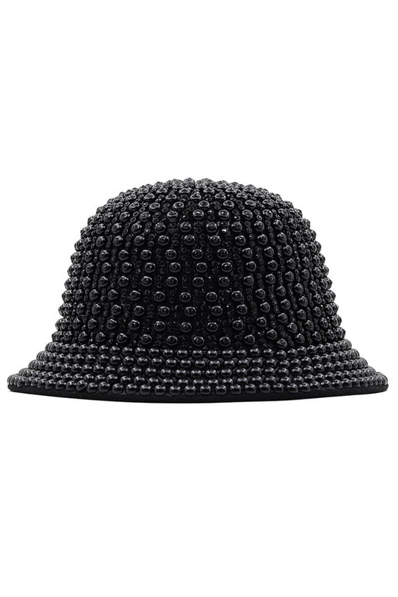Luxurious Bucket Hat for Adult Eye-catching Full Bling Rhinestone Hat For Halloween