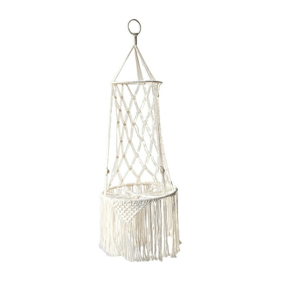 JZROCKER Macrame for Cat Hammock Boho Handwoven Tassels Wall Hanging Pet Kitten Sleeping Climbing Playing Swing Bed Basket Tapestry Home Decor No Cushion