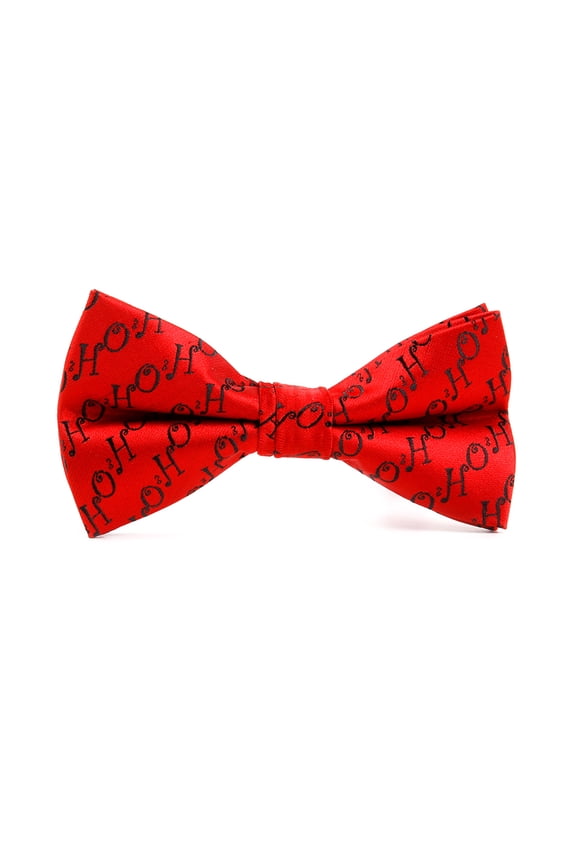 Men Christmas Holiday Bow Tie Pre-tie Adjustable Length Christmas Tree Snowflake