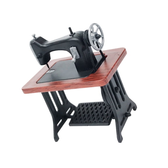 JZROCKER Miniature Sewing Machine Model Furniture For Dollhouses Decoration And Crafting Enthusiasts for 1/24 Dollhouses Display