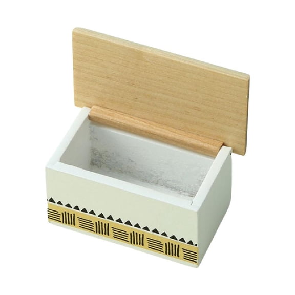 JZROCKER Miniature Wood Treasure Box Reture Box for Dollhouses Decoration and Collector Scene Display Accessory 1/12