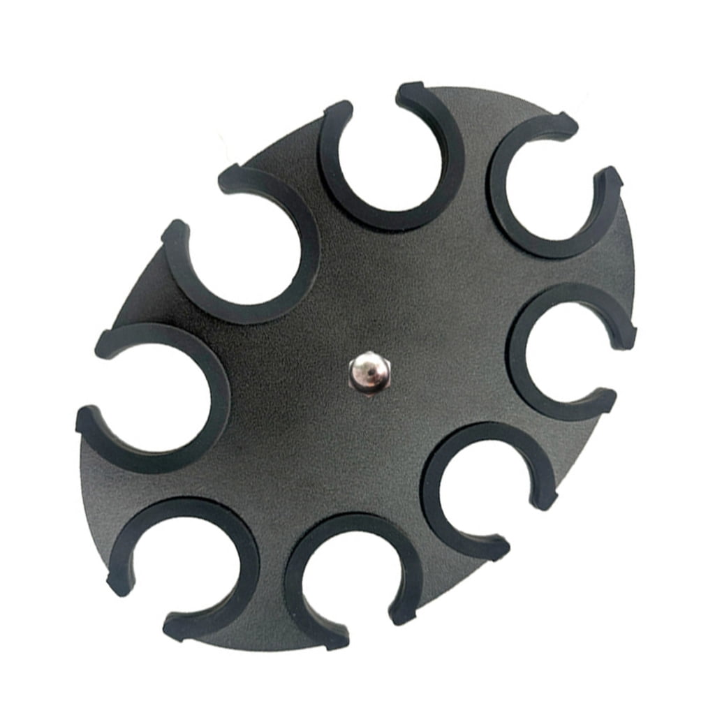 JZROCKER Multi Microphone Holder Organizers Round Shape Mic Storage Stand Tray 8-Hole