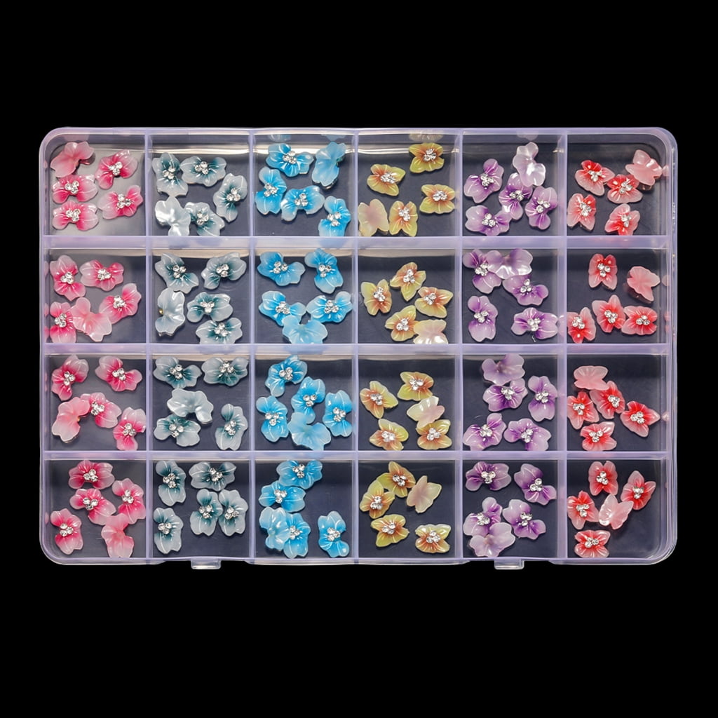 JZROCKER Multi-shape Nail Cross Beads Nail Gems for Nail Shoes Jewels Decorations