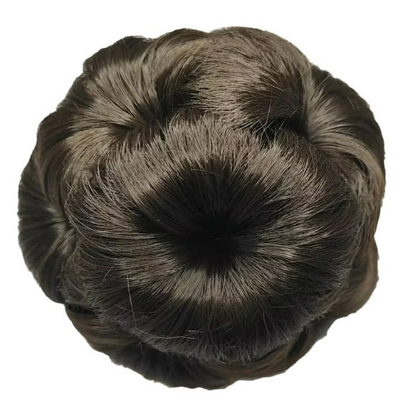 JZROCKER Natural Looking Twisted Flower Bun Hairpiece For Women with Voluminous Styles And Nonslip Claw Clip for Formal Casual