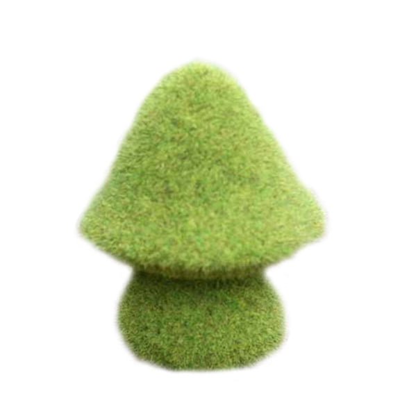 JZROCKER Outdoor Courtyard Simulation Green Flocking Mushroon Statues Artificial Moss Grass Resin Figurines Home Garden Ornament