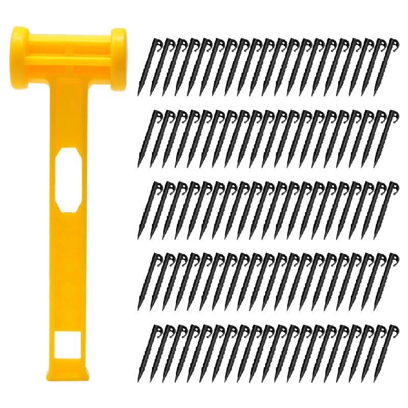 JZROCKER Outdoor Ground Stake Camping Anchors Peg Plastic Tent Stake Canopies Stake
