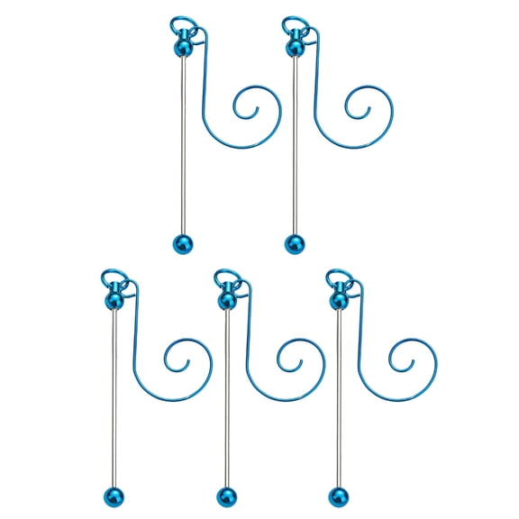 JZROCKER Pack Of 5 Metal Beadable Hangers for Christmas Enthusiasts And Craft Lovers Handmade Decoration Supplies Jewelry Kits