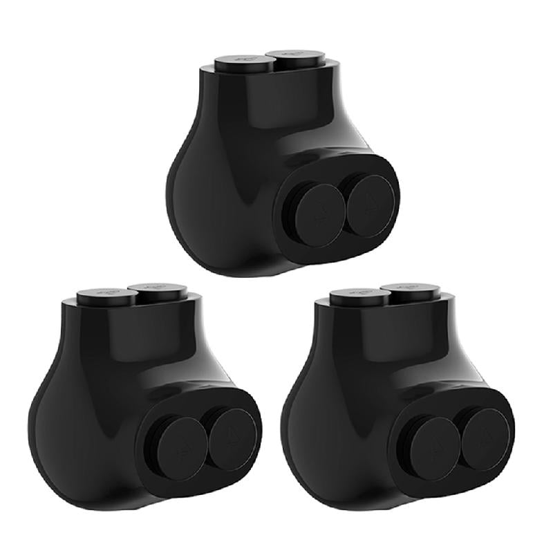 JZROCKER Pack of 3 Sturdy Easy Insulated Connectors Single Entry Splices for Electrical Power Terminals 2 14AWG