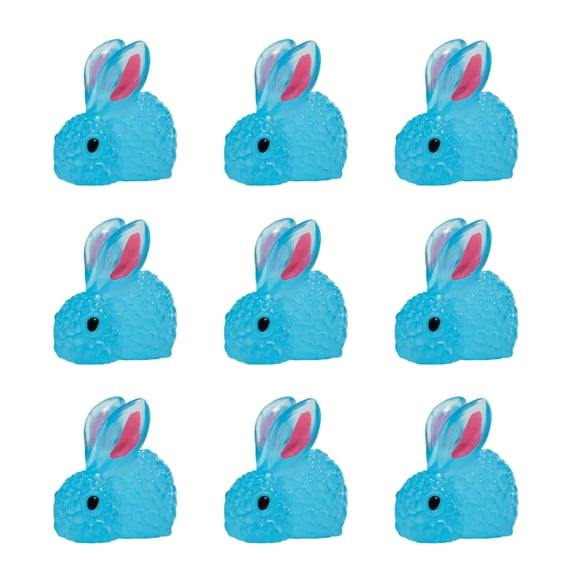 JZROCKER Pack of 500 Tiny Rabbits Glow in the Dark Bunnies Figurines Garden Decoration
