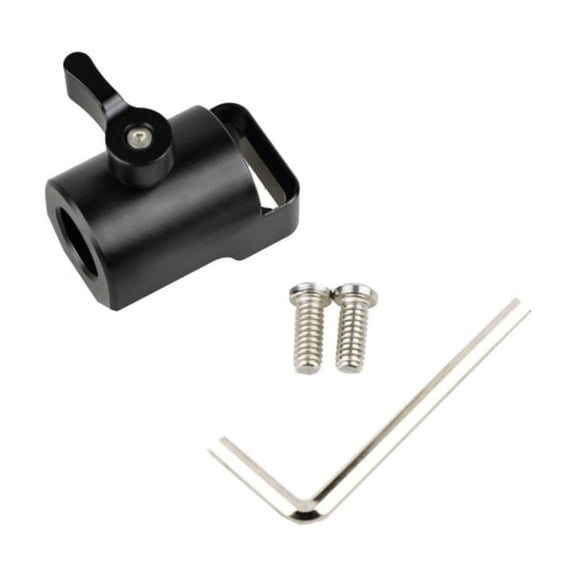 JZROCKER Photography Studio Mount 16mm Light Rod Adapter for Attaching Camera Monitors to Poles with Manual Knob Fixation