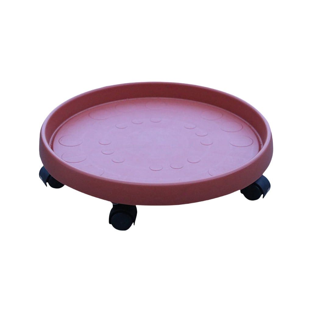 Plant Rocker JZROCKER Plant Stand With Round Potted Rolling Plant Stand With Heavy ...