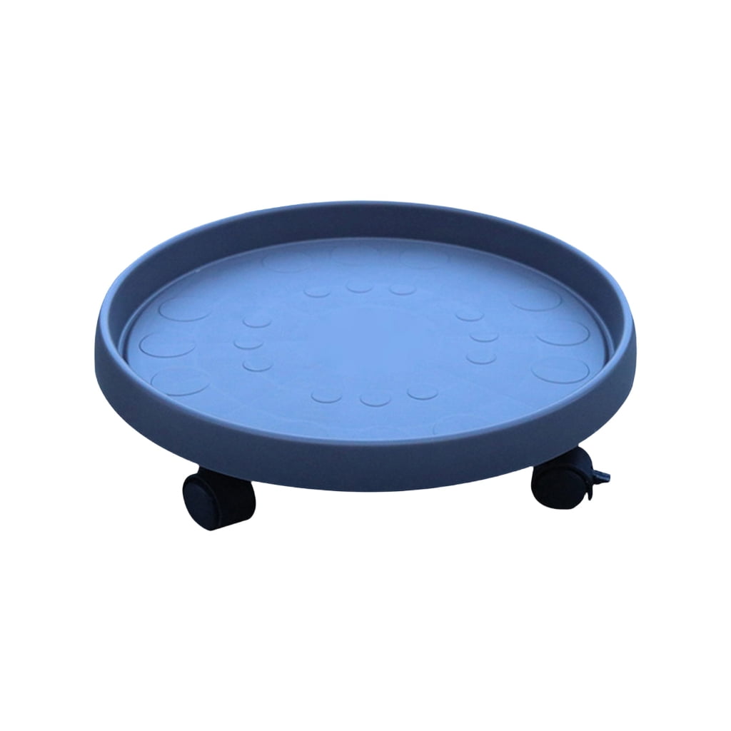 Plant Rocker JZROCKER Plant Stand With Round Potted Rolling Plant Stand With Heavy ...