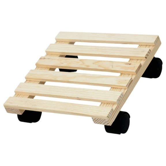 JZROCKER Plant Stand with Plant Stand Rolling Planter Stand with Swiveling Caster for Indoor Outdoor Plant Stand Wood