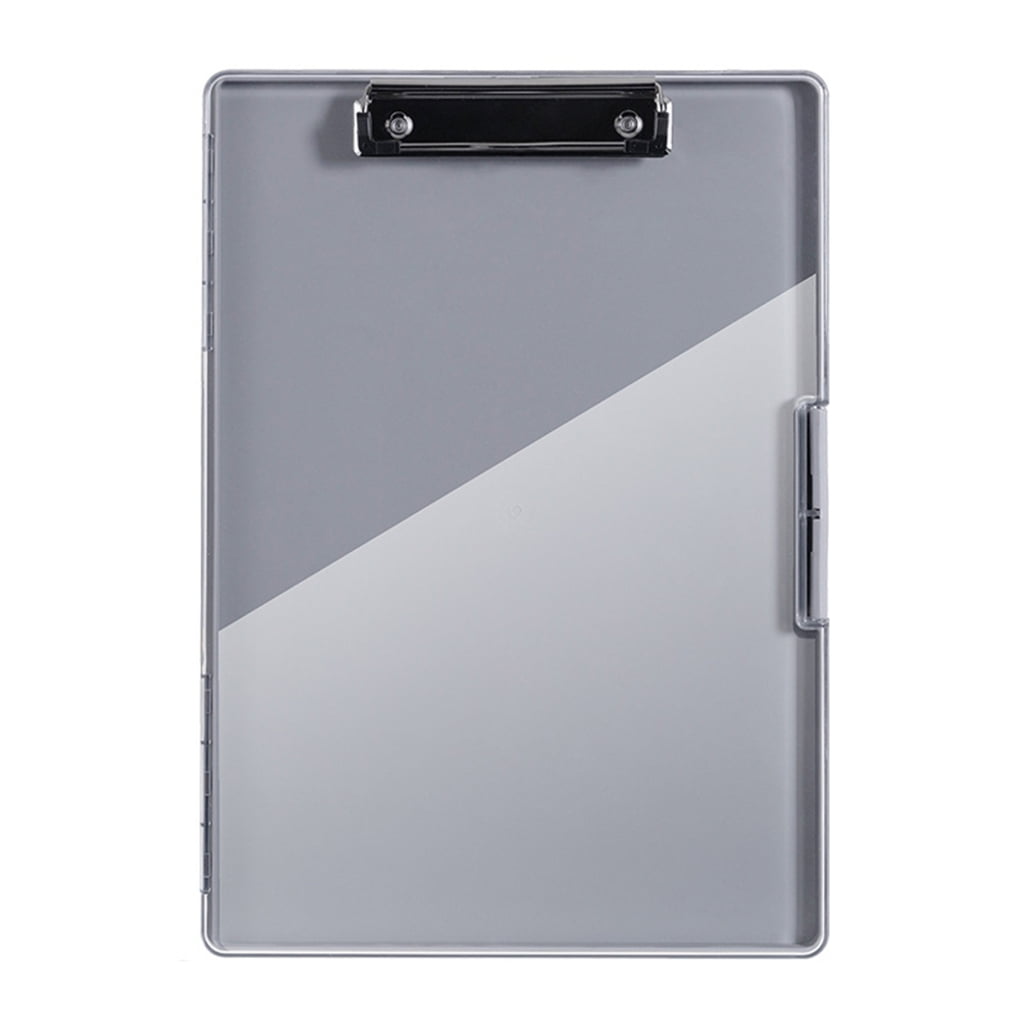 JZROCKER Plastic Storage A4 Clipboard with Low Profile Folder Clip Board Clipboard Folder