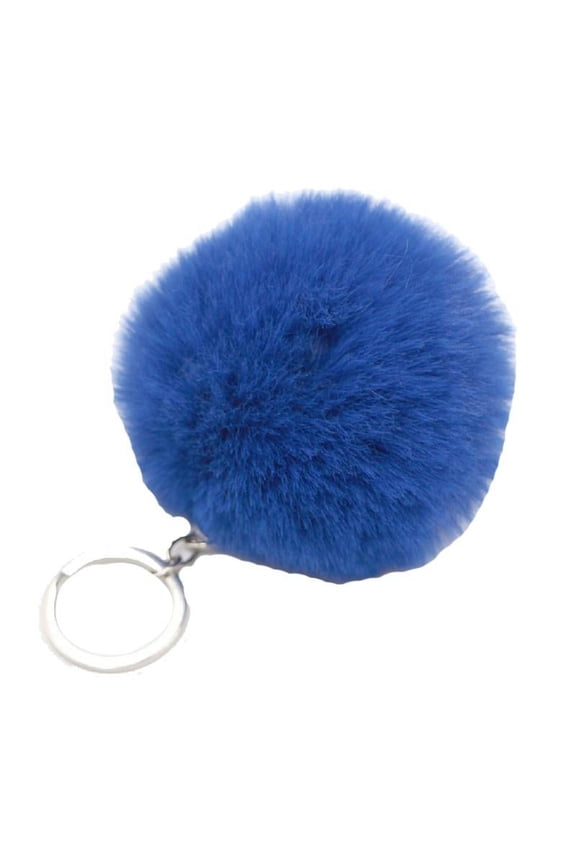 Pom Poms Keychain Fluffy Pompoms Faux Fur Puff Ball Keyrings for Girls Women