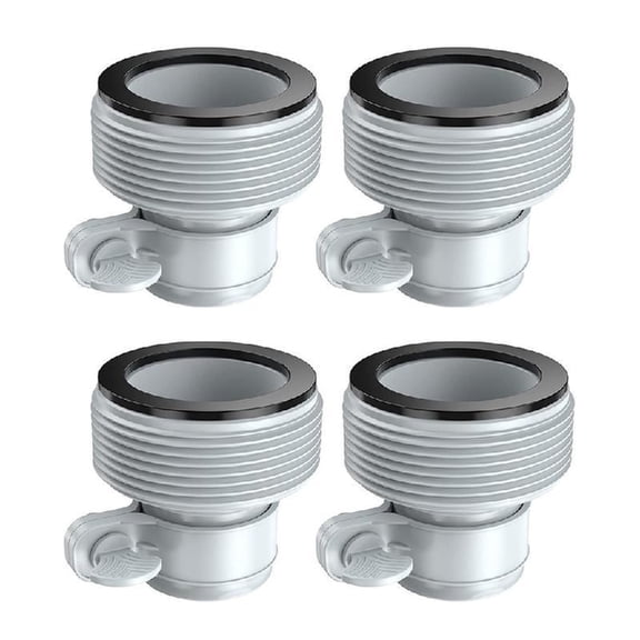 JZROCKER Pool Hose Adapter for Pool 1.5" to 1.25" Pool Hose Connector with Threads for Pumps Saltwater