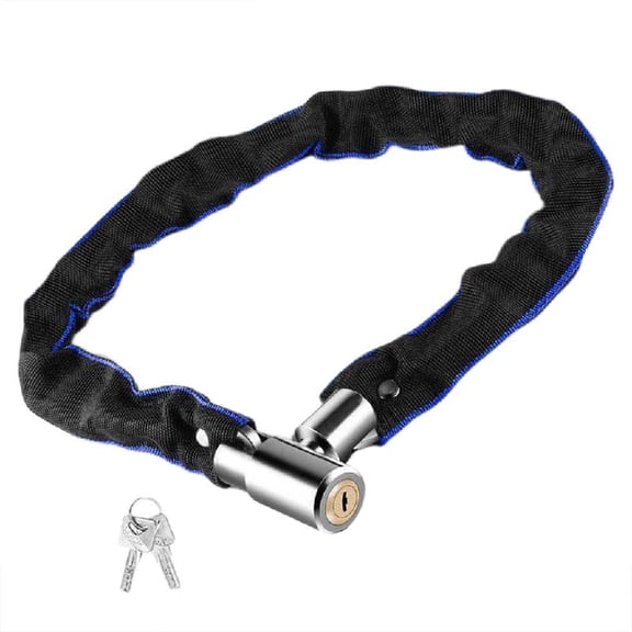 JZROCKER Portable Bike Chain Lock Road Bike Safety Chain Lock With 2 Key for Cycling