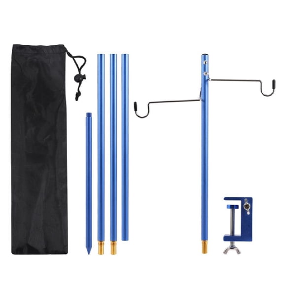 JZROCKER Portable Camping Light Stand Aluminium Alloy Detachable Tent Lamp Stand