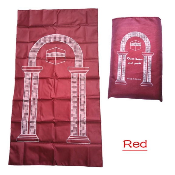 JZROCKER Portable Travel Polyester Prayer Mat Ramadan Gift Waterproof Muslim Islamic Light Praying Rug Carpet Meditation Blanket