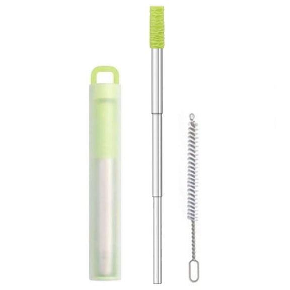 JZROCKER Portables Foldable Straws Suit Birthday Stainless Steel Useful Milk Straws
