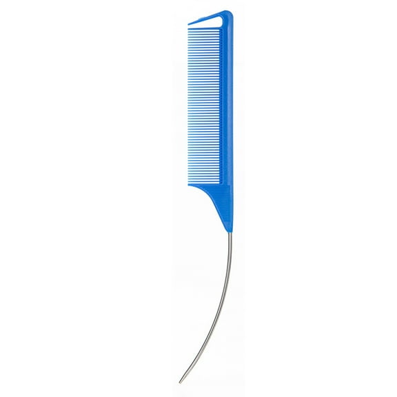 JZROCKER Professional Hair Comb Curved Pin Tail Combs For Easy Hair Styling Carbon Fiber And Steel Pin Combs