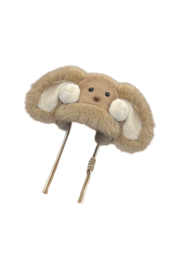 Rabbits Ear Caps Windproof Hat Soft Warm Ear Flap Hat Cold Weather Headwear