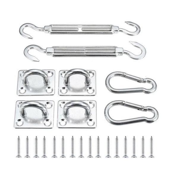 JZROCKER Rectangle for Sun Shade Sail Hardware Kit Outdoor Stainless Awning Attachment Se