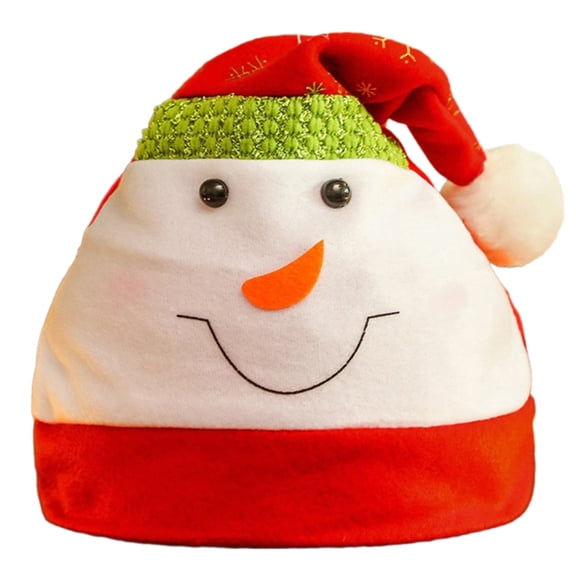 JZROCKER Reindeer/Snowman Christmas Santa Caps Nonwoven Pointed Hat Family Gathering Hat