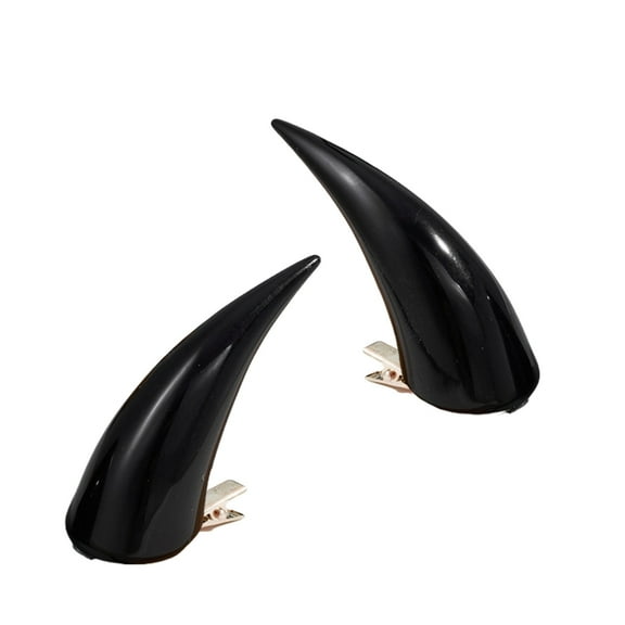 JZROCKER Resin Devil Horn Hair Clip for Costume Accessory Horn Hair Pin Adult Stage Props Dressingup Headpiece