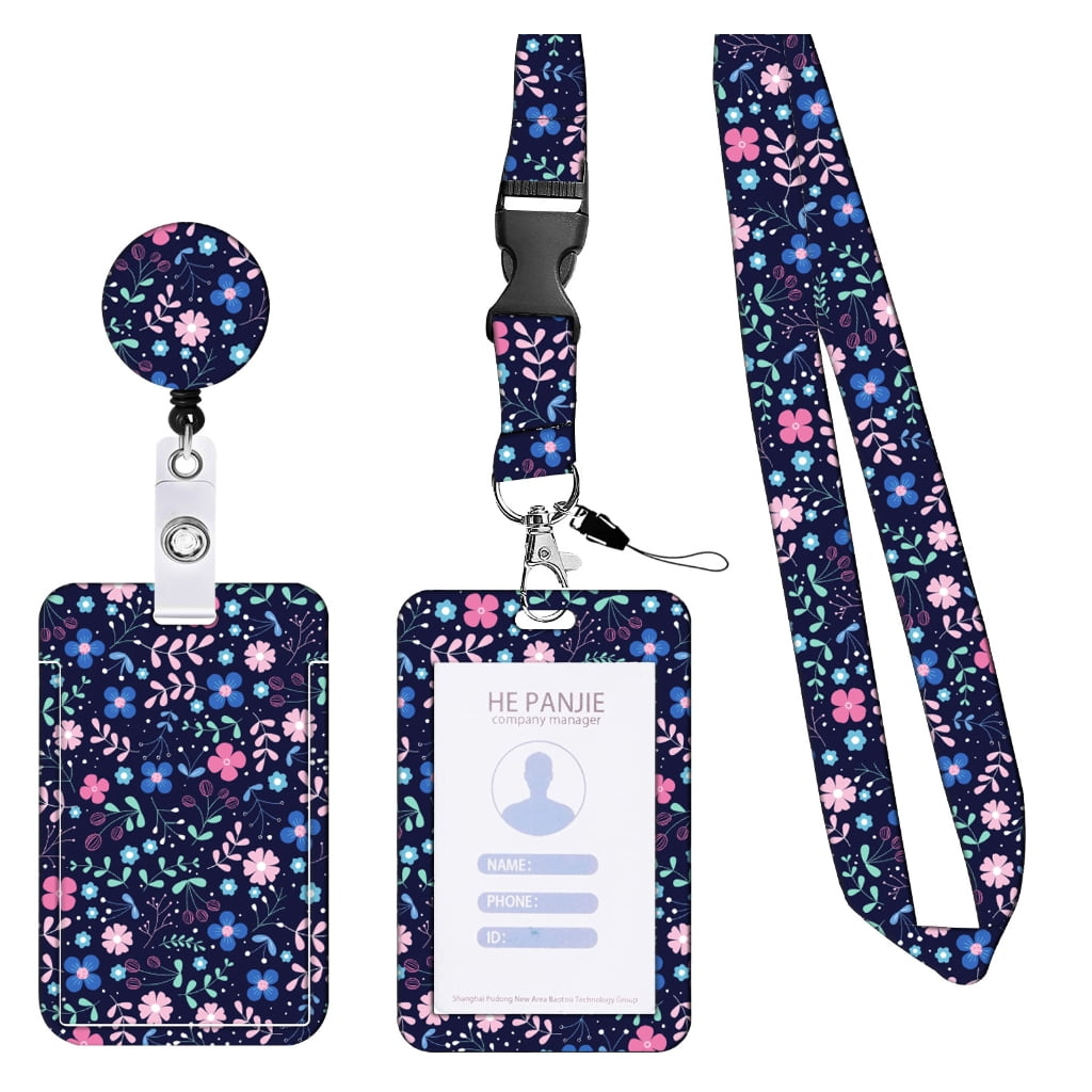 JZROCKER Retractable Badge Reel Card Holder and Lanyard for School ...