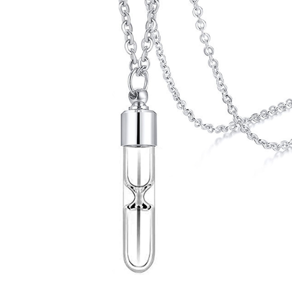 JZROCKER Secure Glass Bottle Pendant Necklace with Easy to Open Closure