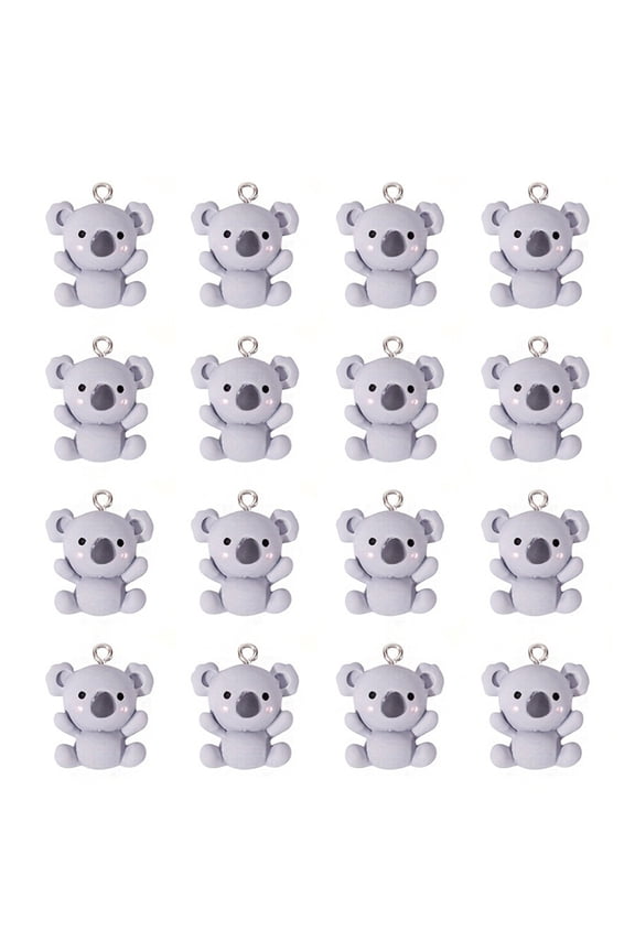 Set Of 20 Creative Koala Pendants Lightweight And Sturdy Charm Suitable For Creative Crafting Projects And Gifts
