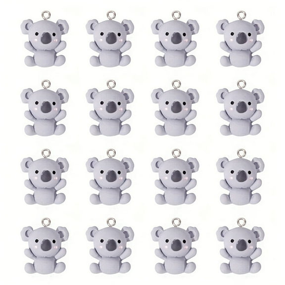 JZROCKER Set Of 20 Creative Koala Pendants Lightweight And Sturdy Charm Suitable For Creative Crafting Projects And Gifts
