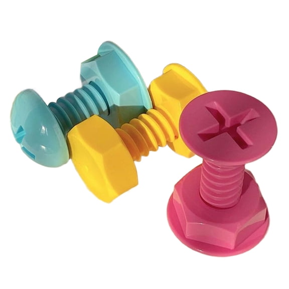 JZROCKER Set of 3 Creative Colorful Screw Shaped Sticky Hooks for Home Organization Bag Hangers Wall and Door Hooks