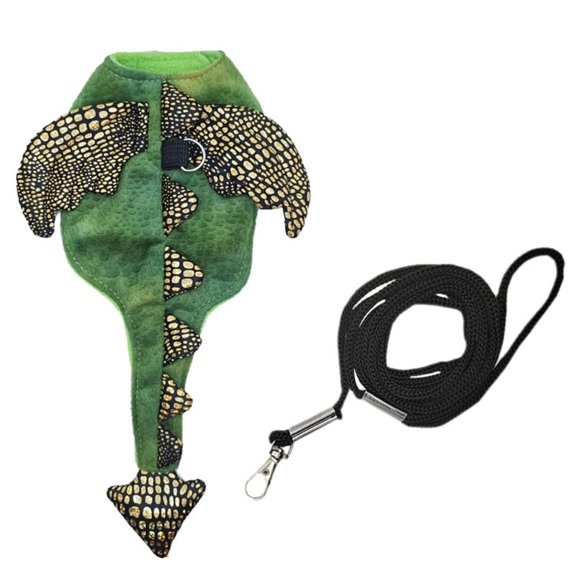 JZROCKER Small Animals Trainer Clothes Harness Leash BeardedDragon Outdoor Walking Suit