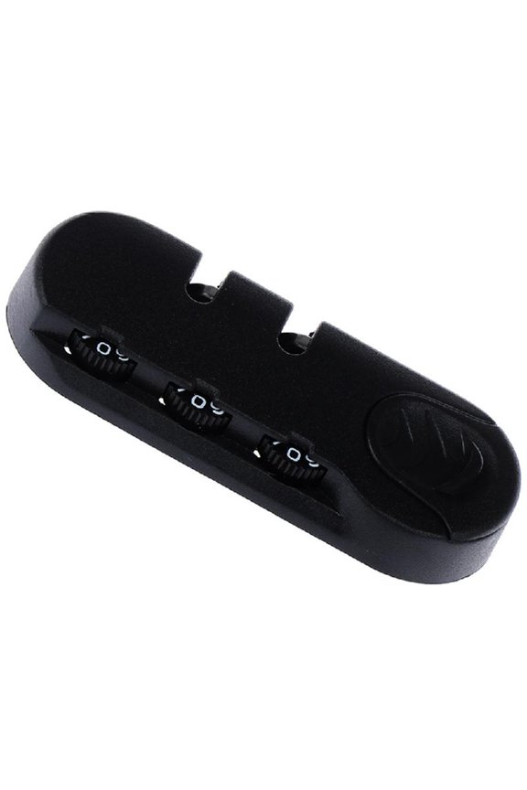 Small Black Luggage Lock Suitcase Lock Backpack Lock ABS Texture Combination Lock for Secure Travel