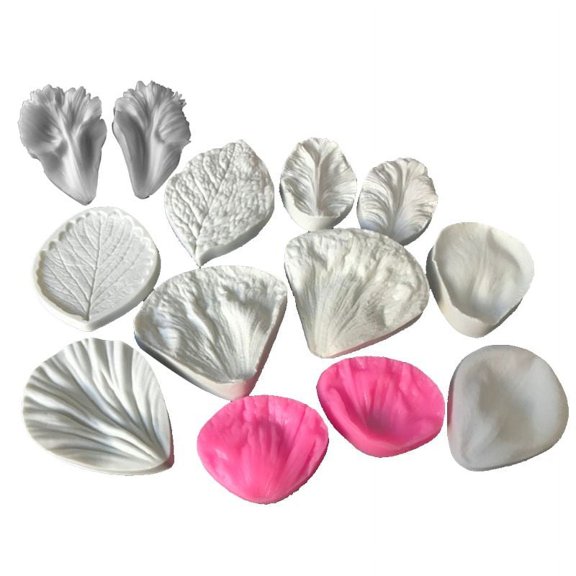 JZROCKER Soap Molds Chocolate Candy Molds Cake Decorating Exquisite Flower Leaves Mold