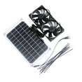 JZROCKER Solar Panel Fan Kit 10W Weatherproof Ventilation for Small